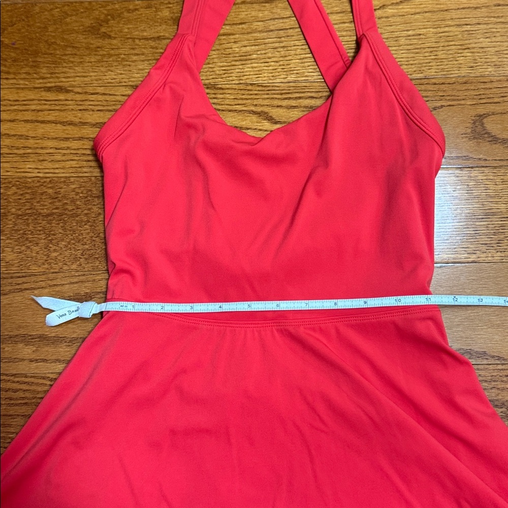 HALARA size Small Red Backless Twisted Active Dress - Picture 4 of 12